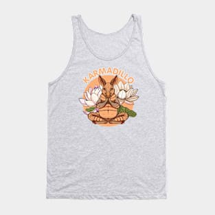 Funny Armadillo Pun "Karmadillo" Texas Yoga And Meditation Tank Top